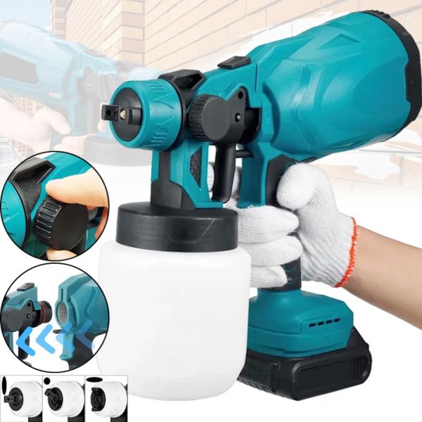 Аккумуляторный краскораспылитель краски Makita JK-SG1 с регулировкой ширины 24v, Беспроводной краскопульт пульверизатор Макита для покраски
