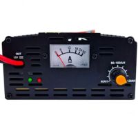Зарядний пристрій для акумулятора UKC Battery Charger 12V 20A MA-1220A з вбудованим амперметром, Зарядка для акумуляторів авто і мото Чорний