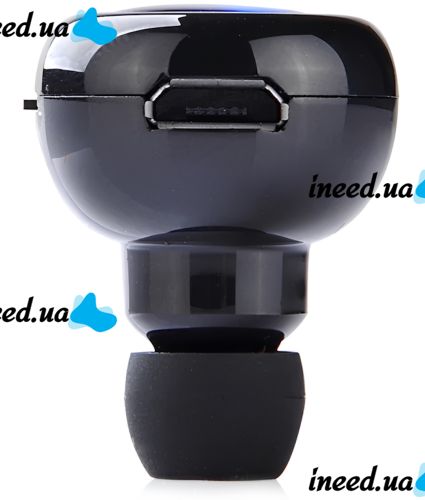 Бездротові стерео навушники AirBeats Bluetooth mini 4.0 Black Вакуумна гарнітура з вбудованим мікрофоном і шумозаглушенням для IOS і Android чорні