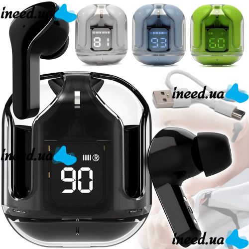 Acefast T6 Wireless Bluetooth Headphones Vacuum Bluetooth In-ear Headphones with TWS Display Noise Canceling Headset and Microphone in the AT6 Buds Air 31 Case