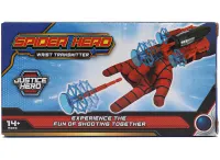 Детская игрушка перчатка бластер Человек Паук Spider Wrist Transmitter AND-5659 игрушечный пистолет на руку с арбалетом и 3 присосками Спайдер мен