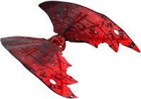 Дитячі рухливі крила Дракона Shadow Angel 2 електричні карнавальні крила на ремінцях з підсвічуванням музикою і ефектом пурхання 68 см червоні