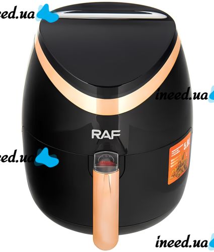 RAF Air Fryer R.5234B 5.8L Oil-Free Electric Air Fryer RAF Air Fryer R.5234B 7 programs 1500W Black