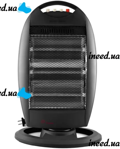 Floor infrared halogen heater Domotec MS-5951 1200W 3 power modes, tabletop quartz electric heater from the mains 1200W
