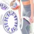Anti-cellulite Round Roller Massager 360° Circular Roller SBJ-2303 for Waist and Buttocks W3 Ring Roller for Body Massage White with Purple