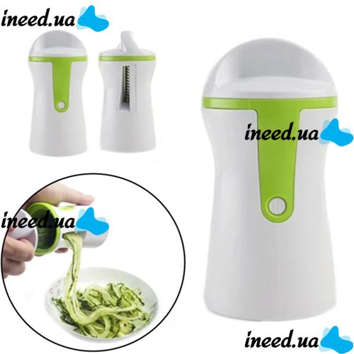 Ручная терка овощерезка GRATER Sunkist Spiral Sliser, Спиральная терка для морковки по-корейски, овощей и фруктов, Спиральный слайсер Зеленый