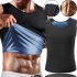 Чоловіча стягуюча майка Sweat Shaper Men's для схуднення з ефектом сауни, Майка сауна для спорту для чоловіків M/L XL / XXL Чорна