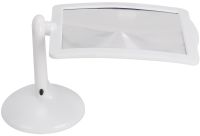 Настольная лупа на штативе Reading Brighter Viewer LK2303-91 3х увеличительное стекло со светодиодной LED подсветкой на подставке для чтения Белое