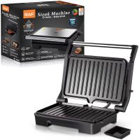 Electric contact grill RAF R.240 1000W pressed double-sided electric grill with non-stick coating for meat and steaks Steak Machine