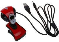 Веб камера з мікрофоном Digital HD Camera DG-899 1280х720 універсальна зовнішня USB веб-камера на прищіпці для ПК комп'ютера і ноутбука Червона