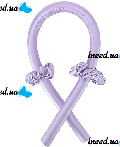 Satin soft Reclaire curlers for self-styling with elastic bands and a hairpin, a soft ribbon for cold curling, a kerlik headband for curls