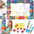 Детский развивающий коврик для рисования водой Magical Aqua Mat 120х90 см игровой водонепроницаемый акваковрик с водными маркерами и трафаретом