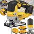 Аккумуляторный электролобзик DeWalt DCS331B 20V 2AH для фигурной резки дерева и металла с 2 аккумуляторами, Беспроводная лобзиковая пила Деволт