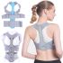 Фіксуючий коректор правильної постави Invisible Pose cion Belt, Корсет для корекції і вирівнювання спини і плечей, бандаж, жилет на липучках Сірий