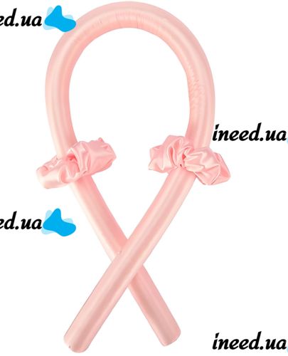 Satin soft Reclaire curlers for self-styling with elastic bands and a hairpin, a soft ribbon for cold curling, a kerlik headband for curls