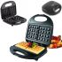 Waffle Maker Sonifer Cone Maker SF-6043, Electric Waffle Maker for Belgian Waffles, Household Sandwich Maker Sandwich Maker Waffle Maker 750 W Black