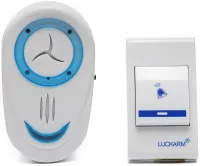 Дверний дзвінок Luckarm Intelligent 8853 бездротова кнопка на батарейках, передавач сигналу і приймач на 32 мелодій для вхідних дверей до 150 м
