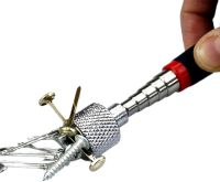 Телескопічний Магнітний маніпулятор Intertool ET - 1016 висувний LED ліхтарик з магнітною головкою і підсвічуванням, інструмент указка з магнітом
