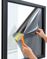 Proffilms Silver PS-40 Self-Adhesive Window Tint Film, 3 m x 60 cm, for sun protection; sun-blocking window film, 300 x 60 cm