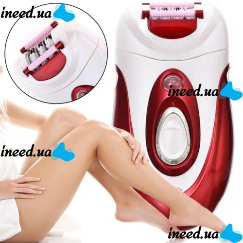 Жіночий акумуляторний епілятор Braun MP-202 2 в 1 з бритвеною насадкою для видалення волосся, жіноча бездротова електробритва депілятор для ніг