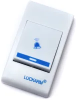 Дверний дзвінок Luckarm Intelligent 8853 бездротова кнопка на батарейках, передавач сигналу і приймач на 32 мелодій для вхідних дверей до 150 м