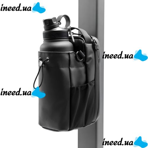 Спортивная магнитная сумка Magnetic Gym Bag Y-100 для бутылки с водой и карманом для телефона, сумка с плечевым ремнем 27х27х11см для спортзала