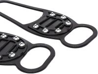 Ice climbers with full metal spikes for shoes size 36-45, rubber overlays for shoes with metal spikes for walking on ice and snow