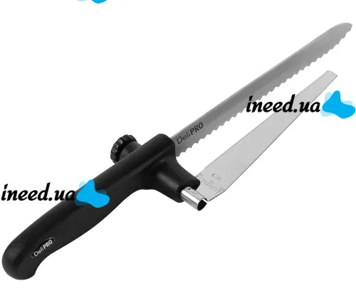 Кухонный нож для точной нарезки Deli Pro универсальный нож с сервировочной вилкой из нержавеющей стали 34х15.5х5 см