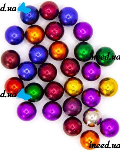 Кольоровий магнітний конструктор Buckyballs Buckybars Neo Mix Color 64 деталей, головоломка антистрес, 36 шт. магнітні палички і 28 шт. кульки Бакібарс