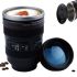 Кружка термос у вигляді об'єктива від фотоапарата Canon EF 24-105, Термокружка об'єктив 350 мл, Термо чашка з кришкою, Чорна