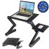 Folding Transformer Table for Laptop Laptop Table T8 with USB Cooling and Mouse Stand, Folding Table for Laptops with Fan