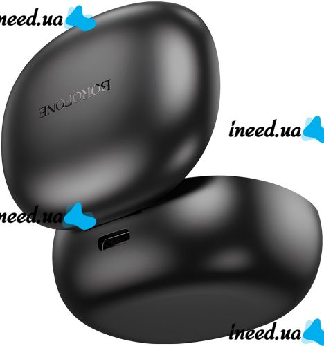 Бездротові Bluetooth навушники Double Borofone bw48 Enlighten сенсорні вакуумні навушники-гарнітура з шумозаглушенням і мікрофоном USB чорні