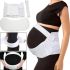 Еластичний бандаж Vitaly Prenatal Belt NJ-138 для вагітних допологовий і післяпологовий, дихаючий пояс для підтримки живота і спини на липучках Білий