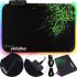 Игровой компьютерный коврик для мышки Gaming pad Razer R-350 RS-02 25x35x0.3 см c RGB подсветкой, Игровая поверхность для компьютерной мыши 90546