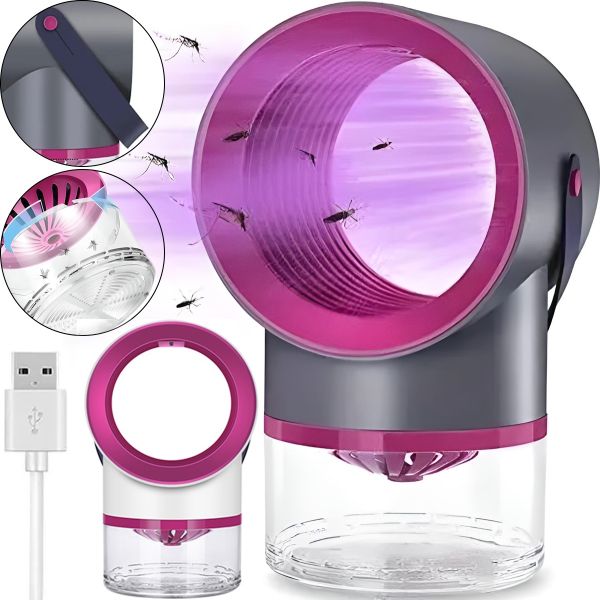 Светодиодная ловушка уничтожитель комаров Tinkleo Household Mosquito Killer MA-41, Противомоскитная лампа приманка для всех насекомых 5W от USB