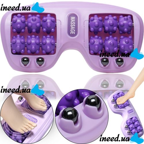 Роликовий масажер для ніг Cat Claw Style Foot Massager рефлексотерапевтичний для масажу стоп з магнітними кульками для зняття стресу і втоми