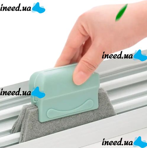 Вузька щітка Cleaning brush Healifty AND140 для чищення важкодоступних місць віконних і дверних рам, Губка скребок для стиків і щілин вікна
