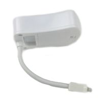 Автономная цветная LED подсветка Light Bowl Toilet Led для унитаза с датчиком движения и света 8 цветов, Светодиодный светильник в унитаз Белый