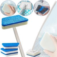 Bathroom and tile cleaning brush Glass Eraser LY-516 2 in 1 trapezoidal sponge for washing floors, walls and windows with a long handle and replaceable nozzles