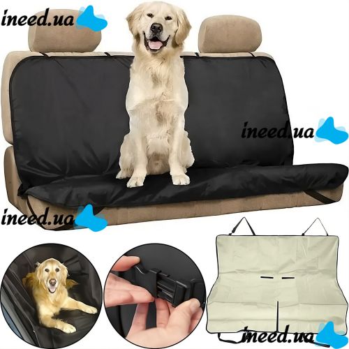 Автомобільна водонепроникна накидка для собак і кішок PetZoom Loungee в машину на заднє сидіння захисний автогамак Петзум для перевезення тварин