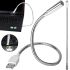 Flexible USB LED Light 35 cm for laptop keyboard illumination , portable metal light on flexible leg for pobank
