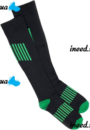 Компрессионные гольфы Smart Cyompression Socks высокие облегающие антиварикозные гетры, лечебные чулки от варикоза 2 класс компрессии Черные S/M