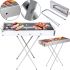 Переносний розкладний мангал Barbecue Tray 770T MD-008 8009 портативний вугільний, дров'яної гриль зі знімною решіткою, складаний барбекю з сіткою