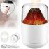 Увлажнитель воздуха ночник Вулкан Humidifier Y10 280 мл настольный ультразвуковой аромадиффузор со светодиодной LED подсветкой USB Lamp JSQ-1 Белый