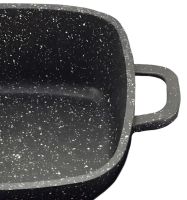 Кухонний набір посуду Bellmax Cookware Set BM - 132 3 казана і сковорода для приготування їжі , каструлі з кришками і гранітним покриттям 9 предметів