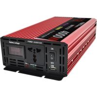 Автомобильный инвертор V-TEK VDK-4000W 12V-220V С LED-экраном и usb разъемом, Авто преобразователь напряжения тока от прикуривателя и аккумулятора