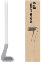 Toilet mounted brush Tanger Toilet brush LTB-01 with toilet bowl cleaning brush with Wall Mount, Silicone Toilet Scraper Brush