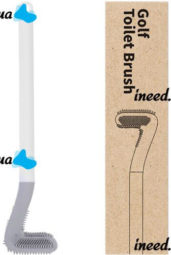 Toilet mounted brush Tanger Toilet brush LTB-01 with toilet bowl cleaning brush with Wall Mount, Silicone Toilet Scraper Brush