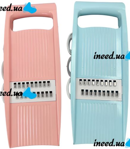 Ручна терка Vegetable Cutter DT-17 5 в 1 кухонний слайсер, овочерізка для чищення та нарізання овочів і фруктів, плоска шинкування зі змінними насадками