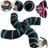 Складаний ігровий тунель для котів Spiral Cat Tunnel B15103 25 см розкладний 4-х сторонній лабіринт, що шарудить, із підвісною іграшкою для котів 4 входи